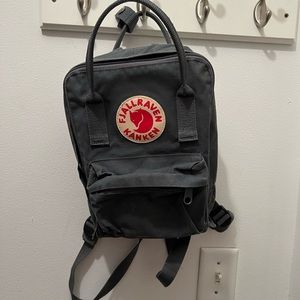 Fjallraven Kanken gray mini backpack